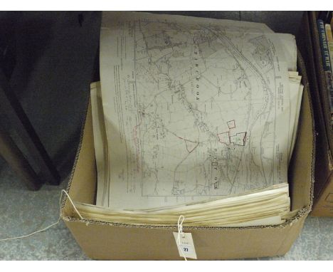 A large quantity of Ordnance Survey 6 inches - 1 mile scale maps, covering the North East Borders; Durham; etc.