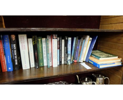 Shelf of Irish related modern hardback books, mainly biographies and auto biographies (some signed)