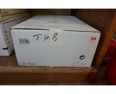 A case of twelve 75cl bottles of Chateau Tour St Bonnet,&nbsp;1996, Cru Bourgeois Medoc, in oc. (12) PLEASE NOTE: ADDITIONAL 