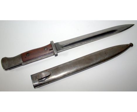 German Bayonet And Scabbard,  Marked 42 COF 