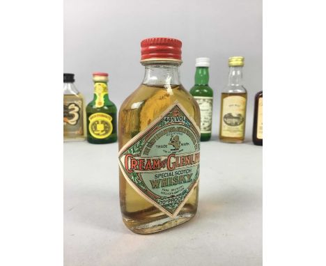30 ASSORTED WHISKY MINIATURES - INCLUDING CREAM OF GLENLIVET,Various ABVs / Each approximately 5cl