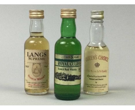 30 ASSORTED WHISKY MINIATURES - INCLUDING JOHNNIE WALKER 12 YEAR OLD BLACK LABEL,various ABVs / Each approximately 5cl