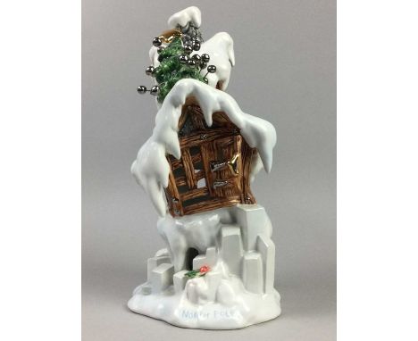 COLLECTION OF LEONADRO SEASONAL FIGURES,mainly of children, also including a ceramic model of a cottage in winter (24)