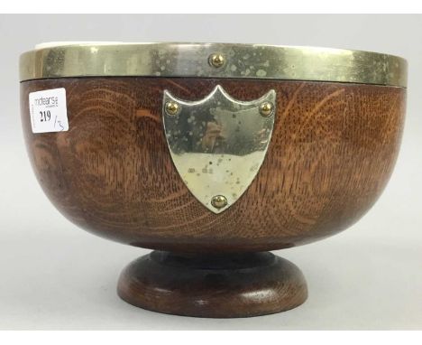 STAIGER CHROMETRON MANTEL CLOCK,along with a Short &amp; Mason barometer and a wooden bowl with silver plated rim (3)