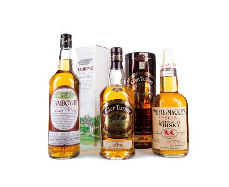 GLEN TURNER 8 YEAR OLD,Single malt, 40% ABV / 70cl, along with Tambowie, Single malt, 40% ABV / 70cl and Whyte &amp; Mackay S