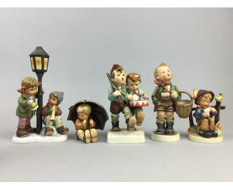 LOT OF HUMMEL FIGURES OF CHILDREN,along with a Menorah (15)