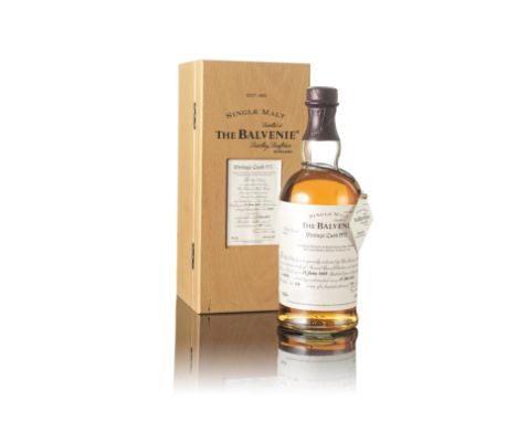  The Balvenie Vintage Cask-1972Limited Edition. Distilled 27 Nov 1972, bottled 13 June 2003 by The Balvenie Distillery.Cask #
