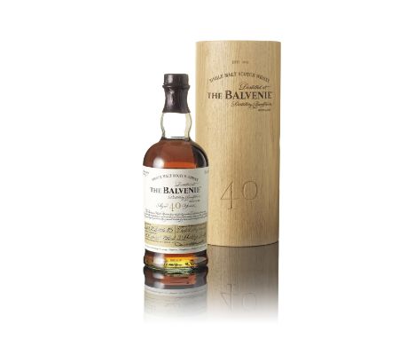  The Balvenie-40 year oldBatch 2. A marriage of The Balvenie matured in 3 refill hogsheads and 3 sherry butts, certified by T