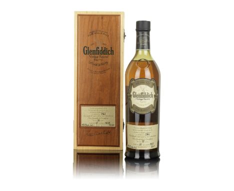  Glenfiddich Vintage Reserve-35 year old-1961Distilled, matured &amp; bottled by William Grant &amp; Sons.Cask #9015. Bottle 