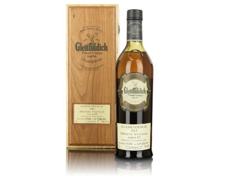  Glenfiddich Private Vintage-1964Specially selected for World of Whiskies. Distilled, matured &amp; bottled 26th July 2006 at