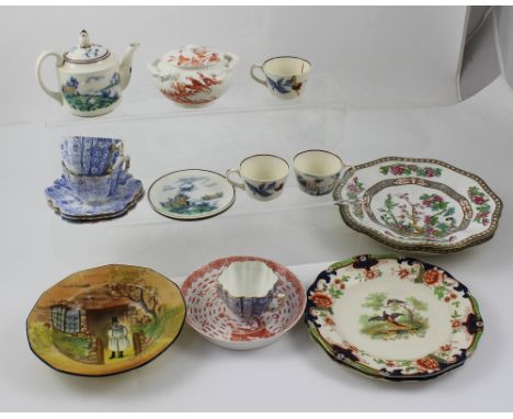 A mixed lot of ceramics to include a collection of Doulton plates including a 'Gaffers' decoration plate, a Neo-Classical exa