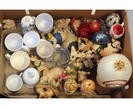 A small selection of royal commemorative cups to include Queen Alexandra, Elizabeth II, Coronation of Elizabeth II, the marri