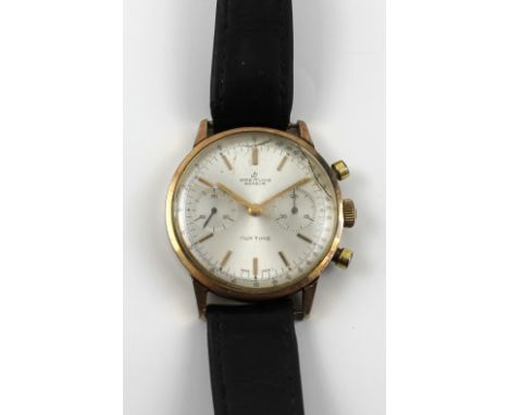 Breitling; a c1960 Top Time gentlemen's wristwatch, the dial set with baton numerals and subsidiary seconds dial and date cha