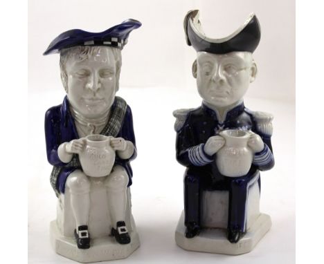 Francis Carruthers Gould (1844-1925) for Wilkinson Ltd England Royal Staffordshire Pottery; a Toby jug of Admiral of the Flee