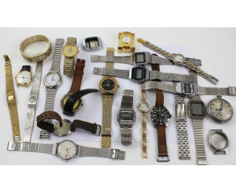 A quantity of ladies' and gentlemen's contemporary wristwatches to include Sekonda, Limit, Timex, Maxi etc. CONDITION REPORT 
