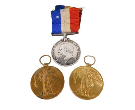 A George V World War I Defence medal, two Great War for Civilisation medals, awarded to PTE W BROWN LINCS R 16290, and 206452