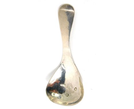 A Victorian silver caddy spoon, London, 0.30oz.  