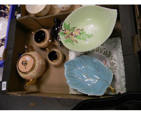 A mixed collection of items to include: Carltonware, Gibson Embossed tea service etc 