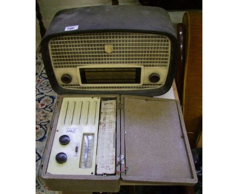 Vintage ultra radio: together with a vidor radio attache portable receiver (2) 