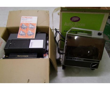 Hanimex Le Ronde 35mm Slide Projector: together with Boots Autozoom 850 super 8 movie projector(2) 