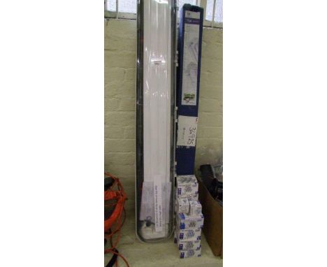 An industrial light fitting: together with LED bulbs etc. 