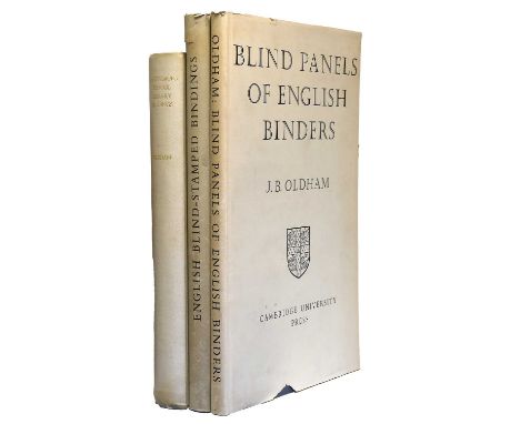 Oldham (J. Basil).Shrewsbury School Library Bindings, Catalogue Raisonné.Oxford: Printed for the Librarian of Shrewsbury Scho