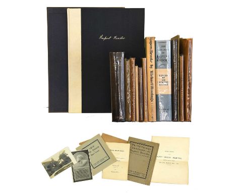 Brooke (Rupert).Four Poems.London: Scolar Press, 1974, number 95 of 100 copies signed by Geoffrey Keynes, tipped-in facsimile
