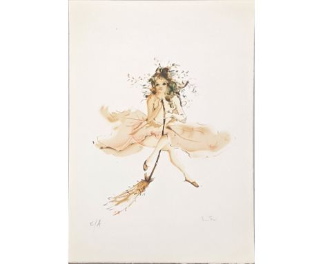 Leonor Fini (1908-1996), Ballerina, lithograph, signed in pencil, artists proof, H.35cm W.29cm full sheet H.56cm W.38cm