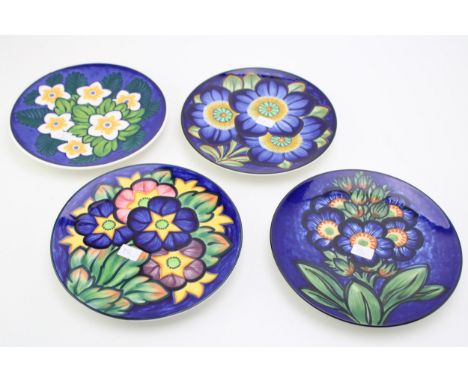 Royal Copenhagen 17cm diameter charges / plates to include Morning Flower, Star Flower, Blue Daisy and Night Flower (4).  In 