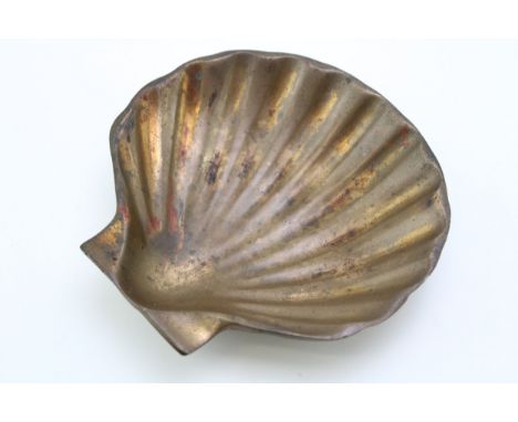 A rare early c20th Shell Oil phosphor bronze advertising ash tray c1930s  excellent original condition unrestored measuring 1