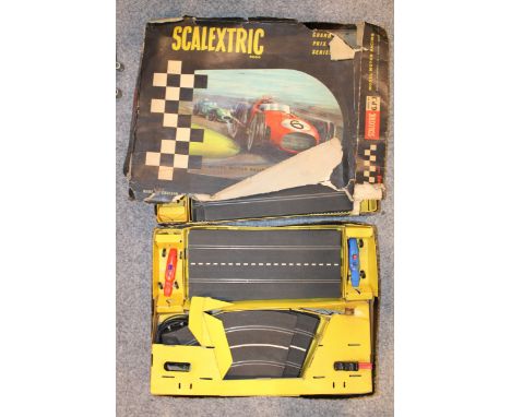 Large quantity of vintage Tri-ang Scalextric to include boxed sets some which include cars.