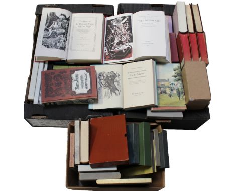 A large quantity of books to include Folio Society books, Volumes 1-4 of 'The Book of the Thousand Nights and One Night', 'Th