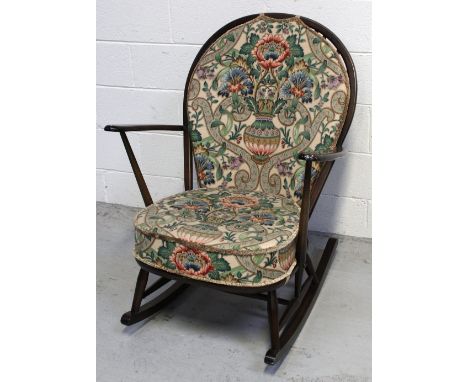 An Ercol 'Old Colonial' style rocking chair.