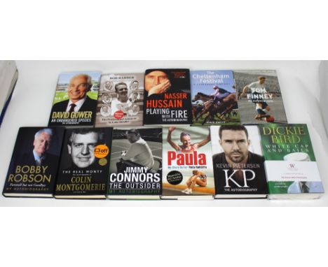 Ten mainly first edition books of sporting and biographical interest, most signed by the author, Colin Schindler; 'Bob Barber