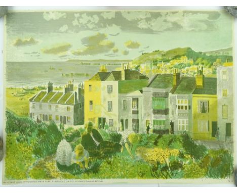 Edwin La Dell, a Lyons lithograph, Hastings, sheet size 29.5" x 39", unframed.