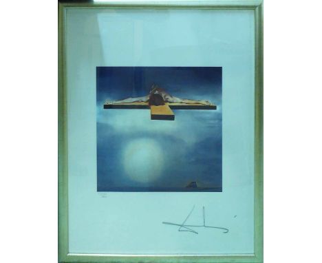 SALVADOR DALI 'Crucifixion', lithograph on BFK Rives paper, signed in the plate, with artist's blind stamp, 492/2000, 66cm x 