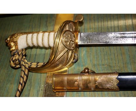 An Elizabeth II Royal Naval dress sword by Wilkinson, no. 14690