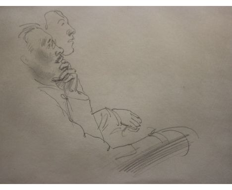 Attributed to Philip Wilson Steer (1860-1942)Sketch of two gentlemenPencil drawingUnsignedLabelled to reverse17cm x 22.5cm 