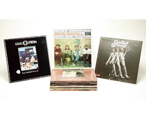 17 Eric Clapton LPs, to include: From the Cradle; Another Ticket; Just One Night; August; Journeyman; EC Was Here; No Reason 