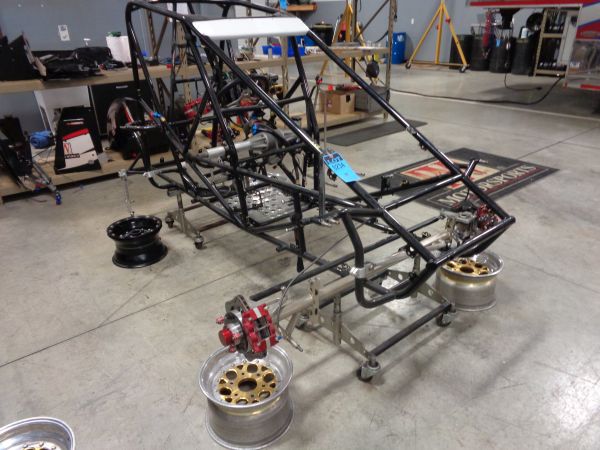 BEAST MIDGET ASPHALT OVAL RACE CAR - CHASSIS ONLY WITH WHEELS