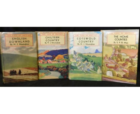 H J MASSINGHAM: 3 titles: ENGLISH DOWNLAND, London, B T Batsford, 1936, 1st edition, book plate on half title, original cloth