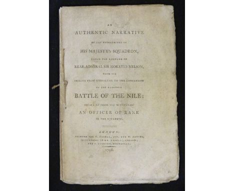 SIR EDWARD BERRY "AN OFFICER OF RANK IN THE SQUADRON": AN AUTHENTIC NARRATIVE OF THE PROCEEDINGS OF HIS MAJESTY'S SQUADRON UN