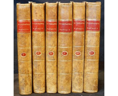 JOHN CHARNOCK: BIOGRAPHIA NAVALIS OR IMPARTIAL MEMOIRS OF THE LIVES AND CHARACTERS OF OFFICERS OF THE NAVY OF GREAT BRITAIN F