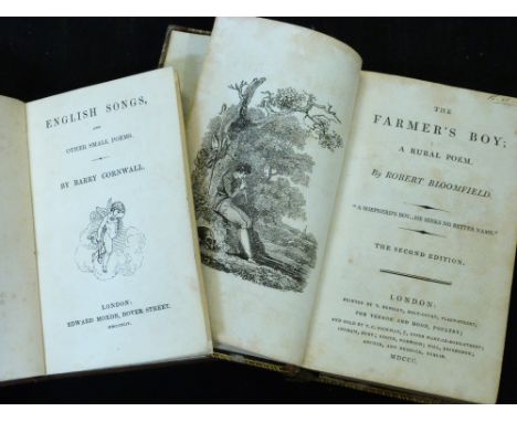 ROBERT BLOOMFIELD: THE FARMER'S BOY, A RURAL POEM - RURAL TALES, BALLADS AND SONGS, London, Vernor &amp; Hood, 1800, 1803, 2n