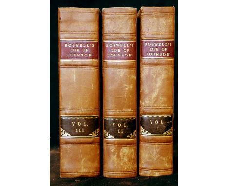 JAMES BOSWELL: THE LIFE OF SAMUEL JOHNSON..., London, printed by Henry Baldwin for Charles Dilly, 1793, 2nd [octavo] edition,