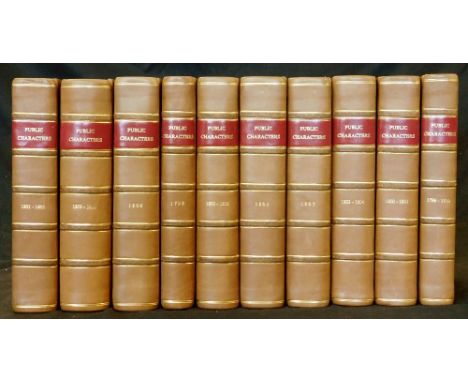ANON: THE PUBLIC CHARACTERS - PUBLIC CHARACTERS OF 1798, 1799-1800, 1800-1801, 1801-1802, 1802-1803, 1803-1804, 1805, 1806, 1