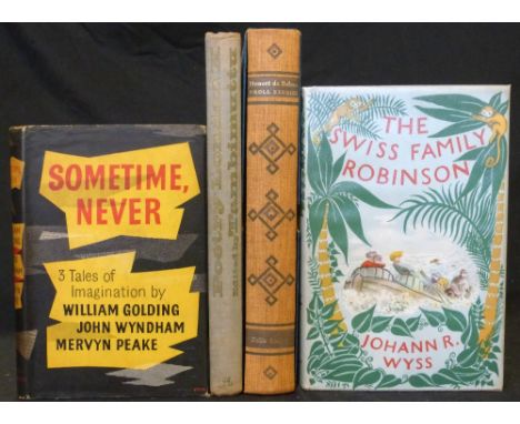 WILLIAM GOLDING, JOHN WYNDHAM AND MERVYN PEAKE: SOMETIME NEVER, THREE TALES OF IMAGINATION, London, Eyre &amp; Spottiswoode, 