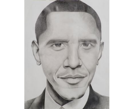 580x760mm Framed. Pencil. IMPORTANT CONDITION OF SALE FOR THIS LOT: This piece forms part of the artist's A Level portfolio a