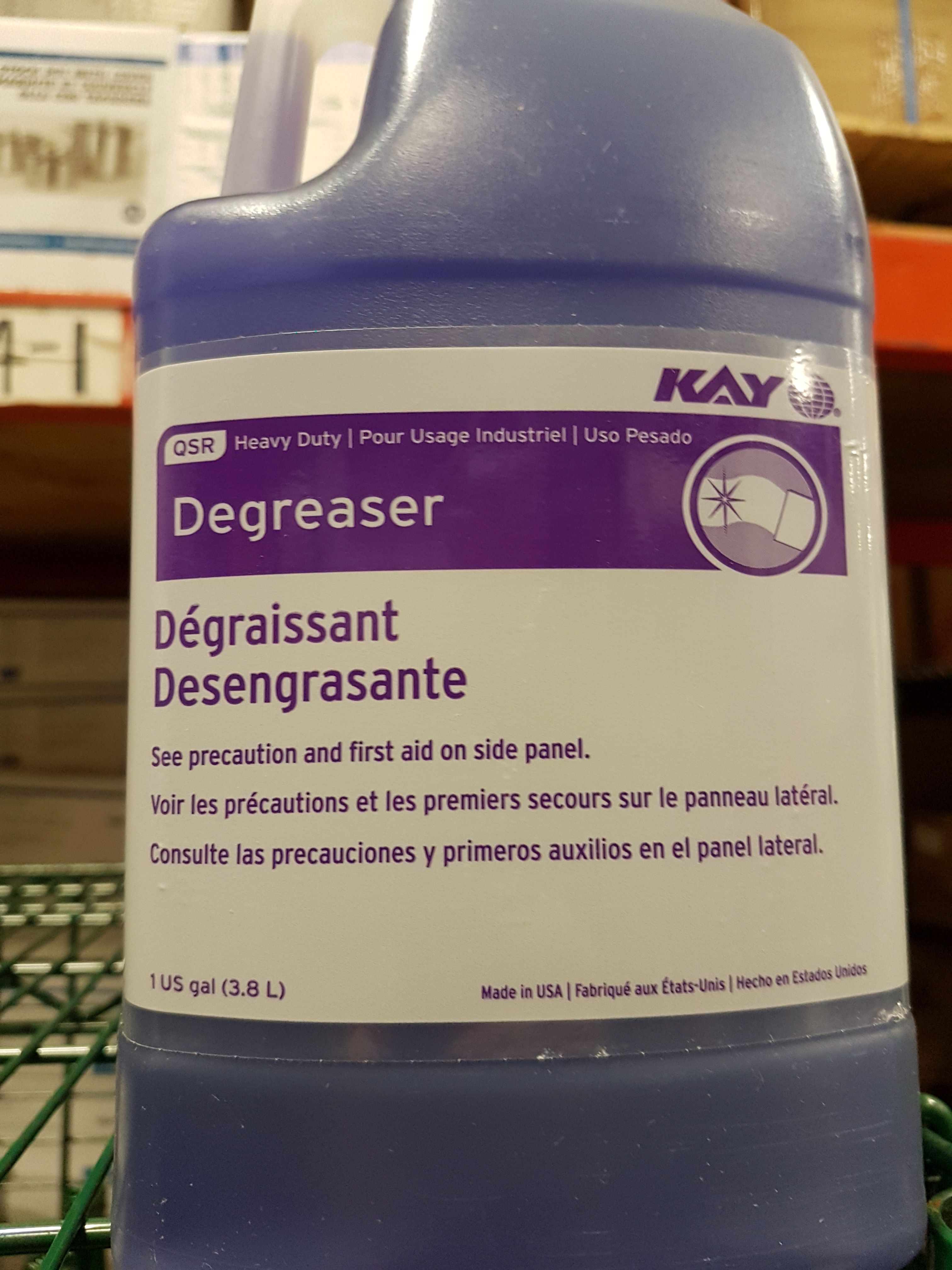 Kay Degreaser 4 x 3.8lt Jugs, Notes ,Location EC4