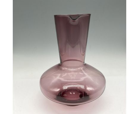 Delicate violet color with smooth lines with long neck spout. Sagaform sticker. This item has its original box: 7"L x 7"W x 9